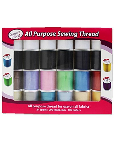Allary 4857-GB Designers Choice All Purpose Polyester Sewing Thread Spools 200 Yards Each - Multicolored in Box - Multipack Bundles (Set of 24 Spools) - Image 3