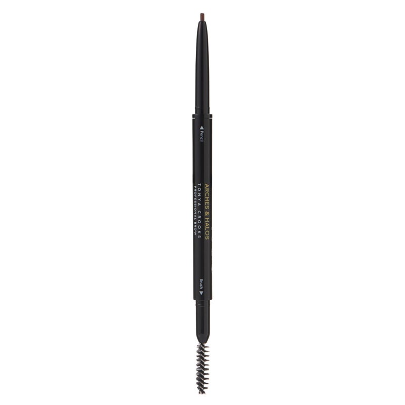 Arches & Halos Micro Defining Brow Pencil - Fuller and More Defined Brows - Long-Lasting, Smudge Proof, Rich Color - Dual Ended Pencil with Brush - Vegan and Cruelty Free Makeup - Auburn - 0.003 oz - Image 1
