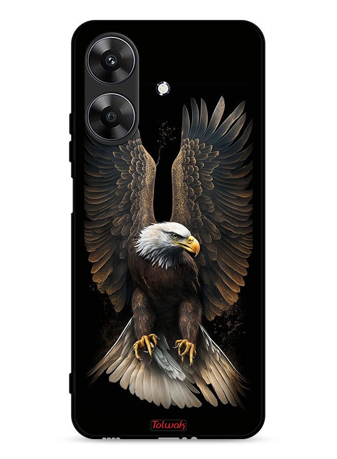 Tolwak Realme Note 60 4G Protective Case Cover Eagle Spread Wings - Image 1