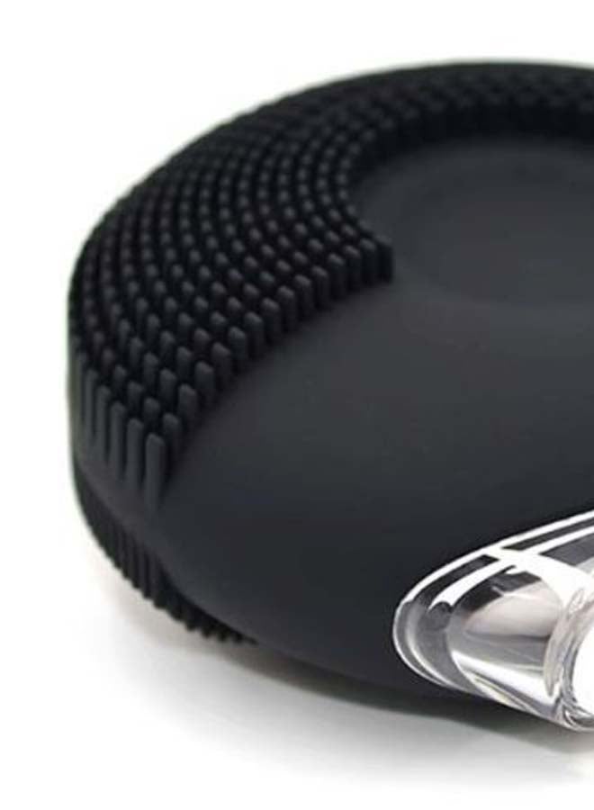 Loquat Anti-Aging Electric Facial Cleansing Brush Black/Clear - Image 2