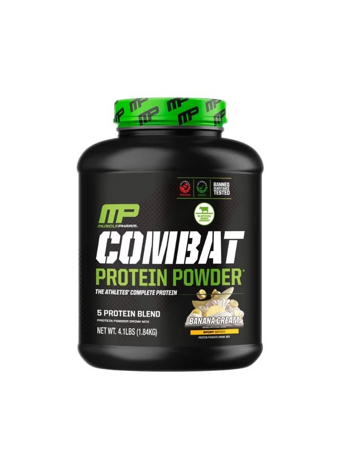 ماسل فارم Combat Protein Powder Banana Cream 4 lb 181 kg - Image 1