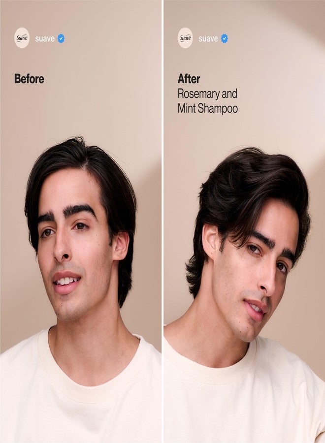 Suave Invigorating Shampoo with Rosemary & Mint, Refreshing & Replenishing Care for Healthy-Looking Hair, No Parabens, Phthalates, or Dyes, 28 FL OZ Bottle - Image 4