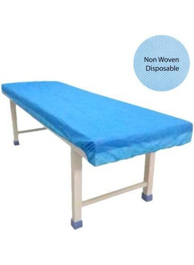 KUDIZE شريحة سرير غير منسوجة قابلة للاستخدام لمرة واحدة للمستشفى والفندق والسبا وصالون التجميل (أزرق، 30 × 82 بوصة/76 × 208 سم) (عبوة من 100) - Image 1