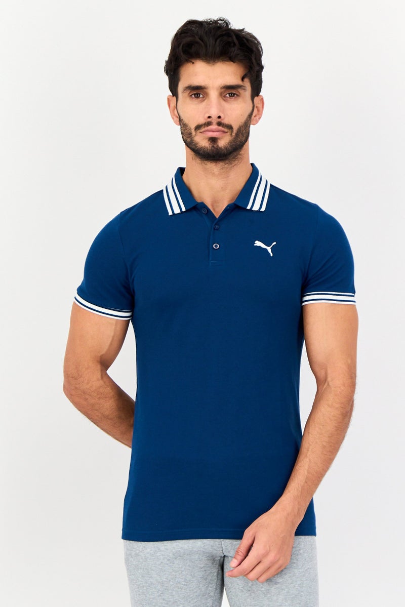 PUMA قميص بولو قصير الأكمام للرجال من بومة X One8، رياضي، خارجي، أزرق فيروزي - Image 1