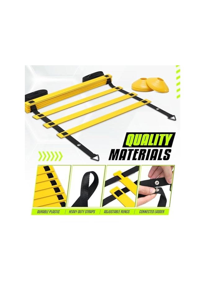 Yes4All Agility Ladder - 8-Rung - Yellow  - Image 3
