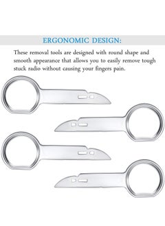 Generic Radio Removal Tool Key Tool, Car Radio Removal Key Tool, CD, DVD Host Key Removal Tool, with Easy Grip Handles, Compatible With Volkswagen, Ford, Mercedes and Audi (8 Pcs)  - Image 5