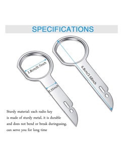 Generic Radio Removal Tool Key Tool, Car Radio Removal Key Tool, CD, DVD Host Key Removal Tool, with Easy Grip Handles, Compatible With Volkswagen, Ford, Mercedes and Audi (8 Pcs)  - Image 2