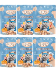 MOOCHIE Cat Adult Wet Food - Salmon Flavor Pate - 6x70g - Supports Weight Control  - Image 1