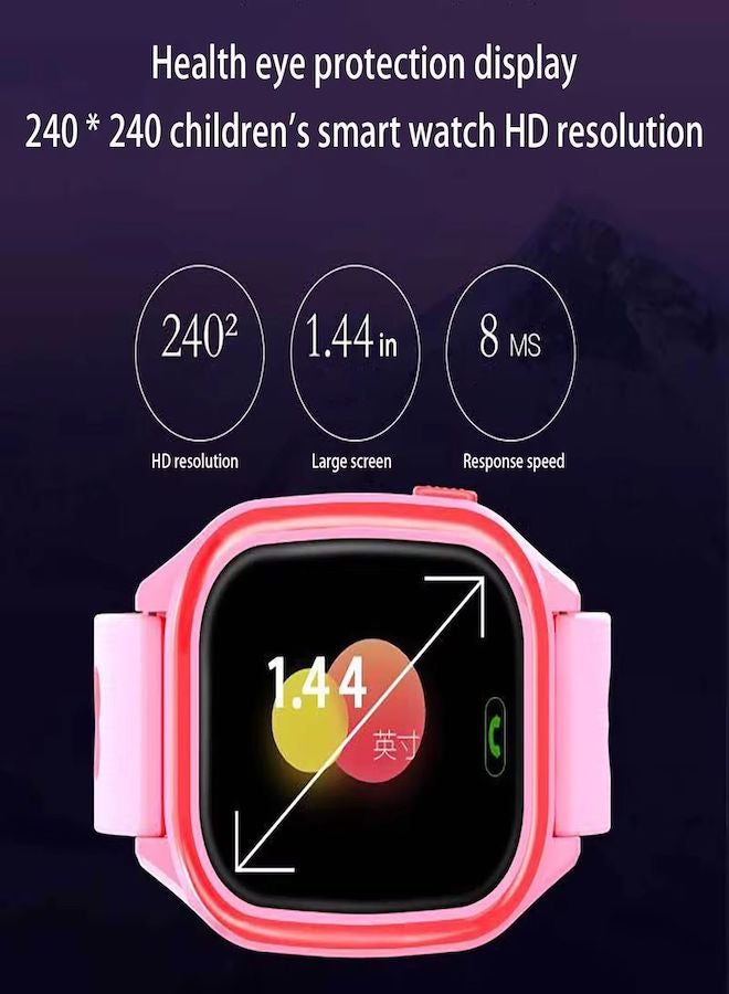 Phone Planet Touch Screen Kids Smart Watch with SIM Card Calls and Texts Always Protection Rechargeable Multi Function Tracker for Toddlers Protects From Lost - Image 2