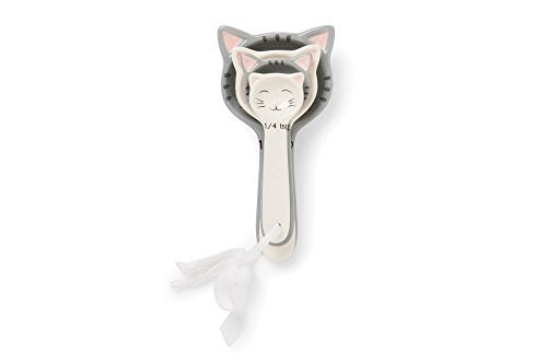 Fox Run Cute Cat Little Kittens Ceramic Measuring Spoon Set, 6 x 3 x 2.25 inches, Multicolored,11717 - Image 3