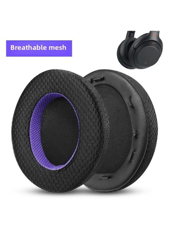 For Sony For Sony Wh1000xm5 Earmuffs 1000XM4 1000XM3 1000XM2 Headphone Cover Sponge Cover-Color:1000xm2-champagne Color Inner Purple Lambskin Earmuffs 1 Piece  - Image 5