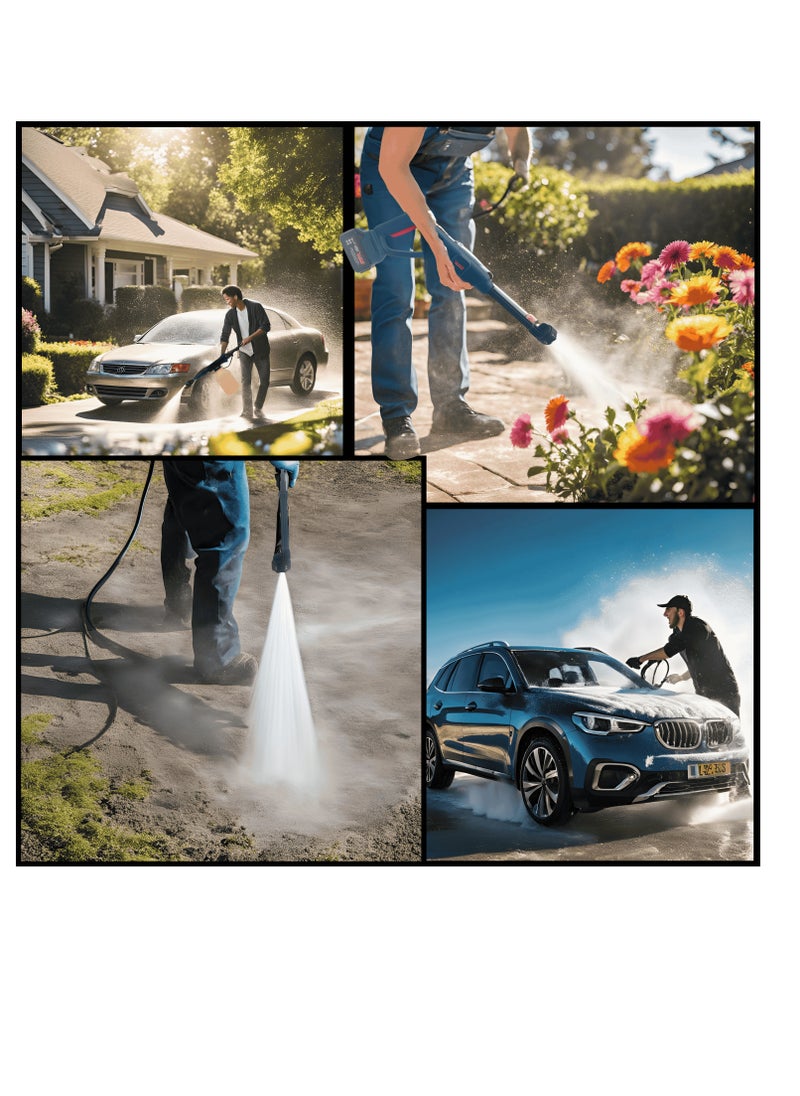 BONAI Cordless Pressure Washer with 168Cordless Pressure Washer with Battery - Ideal for Car Washing, Floor Cleaning, Patio Battery - Ideal for Car Washing, Floor Cleaning, Patio  - Image 5