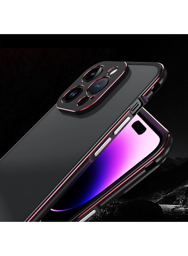 اس-توب جراب لهاتف iPhone 14 Pro Aurora Series واقي عدسة + جراب هاتف بإطار معدني - Image 4