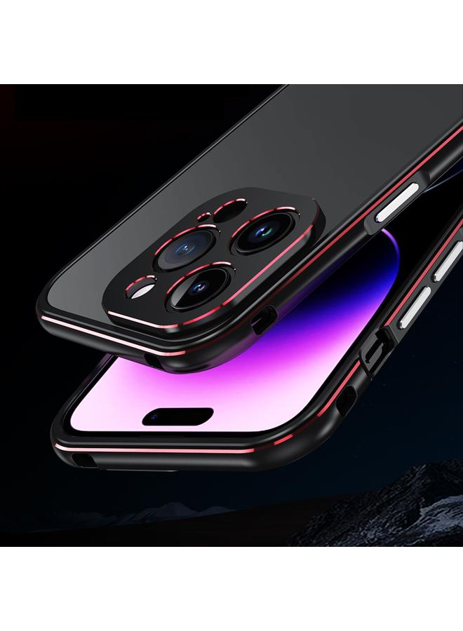 اس-توب جراب لهاتف iPhone 14 Pro Aurora Series واقي عدسة + جراب هاتف بإطار معدني - Image 5