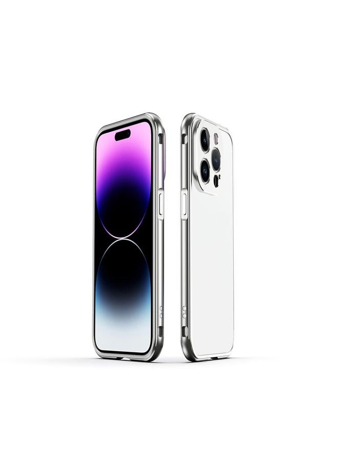 اس-توب جراب لهاتف iPhone 14 Pro Aurora Series واقي عدسة + جراب هاتف بإطار معدني - Image 1