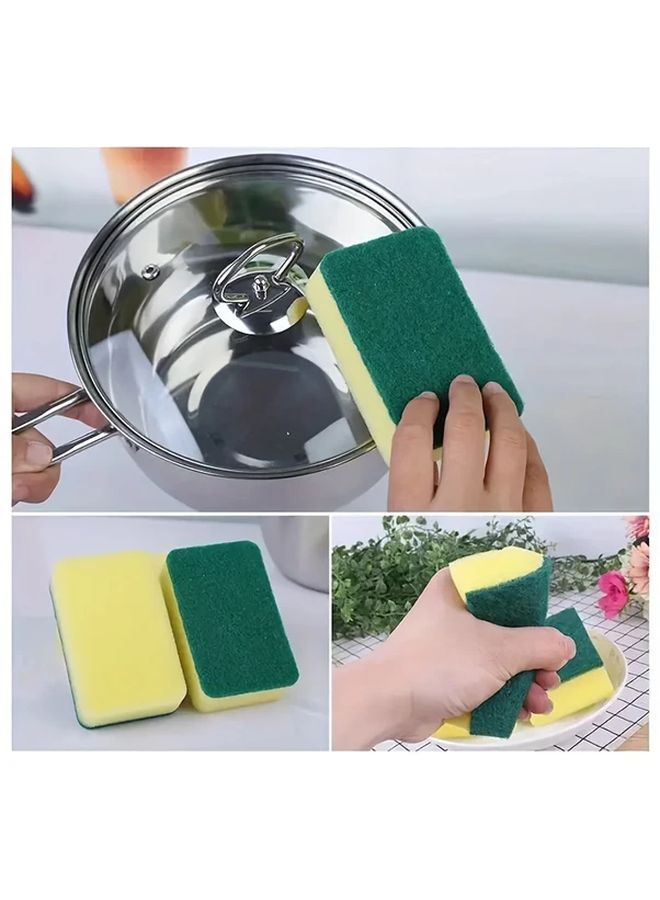 46pcs Kitchen Sponges Ultra Absorbent Rust And Oil Remover Double Layer Grip Design - Image 4
