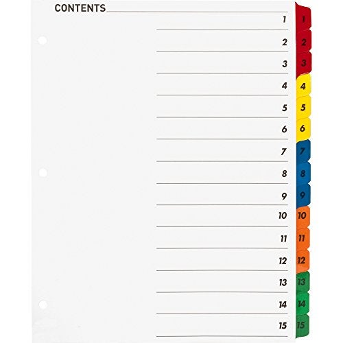Business Source Table of Content Quick Index Dividers - Image 1