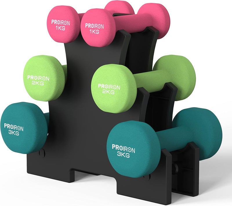 Cyber Neoprene Dumbbells Weights Exercise & Fitness Dumbbells - Image 2