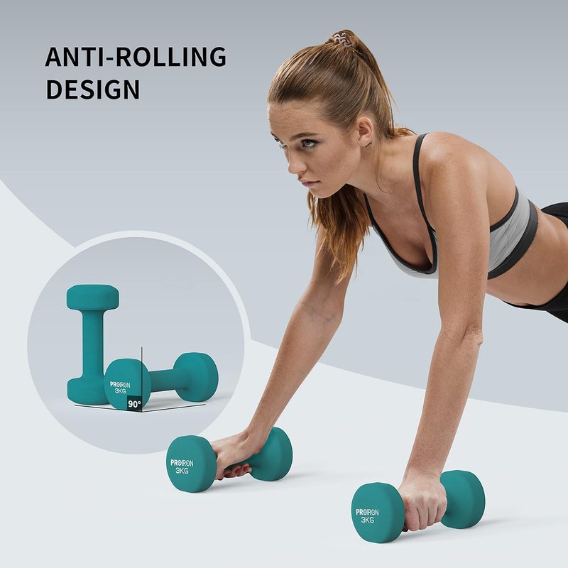 Cyber Neoprene Dumbbells Weights Exercise & Fitness Dumbbells - Image 5