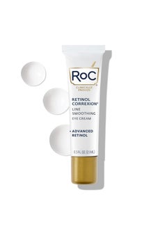 RoC RoC Retinol Correxion Under Eye Cream for Dark Circles & Puffiness, Daily Wrinkle Cream, Anti Aging Line Smoothing Skin Care Treatment for Women and Men, 0.5 oz (Packaging May Vary) 
