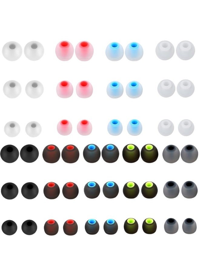 WenTigDY 54Pcs Earbud Replacement Tips，27 Pairs S M L Ear Bud Rubber Tips Silicone Earbud Tips Earbud Covers for Ears Headphone Ear Covers Replacement (Inner Hole 3.8mm -5.1mm) - Image 1