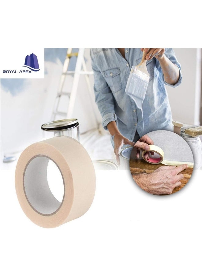 Poaker 12 Yards Strong Adhesive Masking Tape - Versatile Painter's Tape for Painting, Labeling, Packing, Crafting, and More | Ideal for Home, Office, and School Use (2 INCH, 1 PCS)  - Image 5