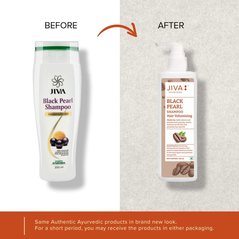 Jiva Black Pearl Shampoo 200 ml With Free Neem Soap  100 Pure  Natural  Cleanses Scalp  Adds Volume To The Hair  Promotes Hair Growth Prevents Hair Loss  Premature Graying Pack Of 4 - Image 5