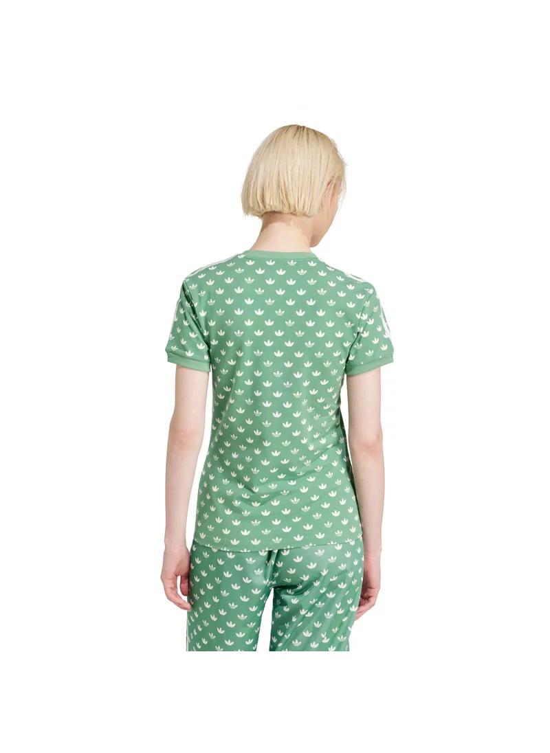 اديداس adidas MONO 3S TEE Green Originals Women T-SHIRTS