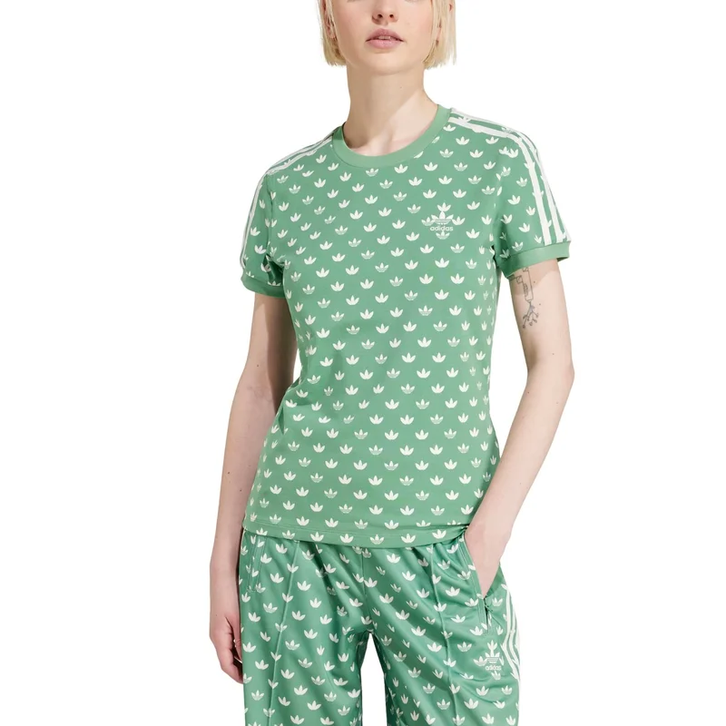 Adidas MONO 3S TEE Green Originals Women T-SHIRTS