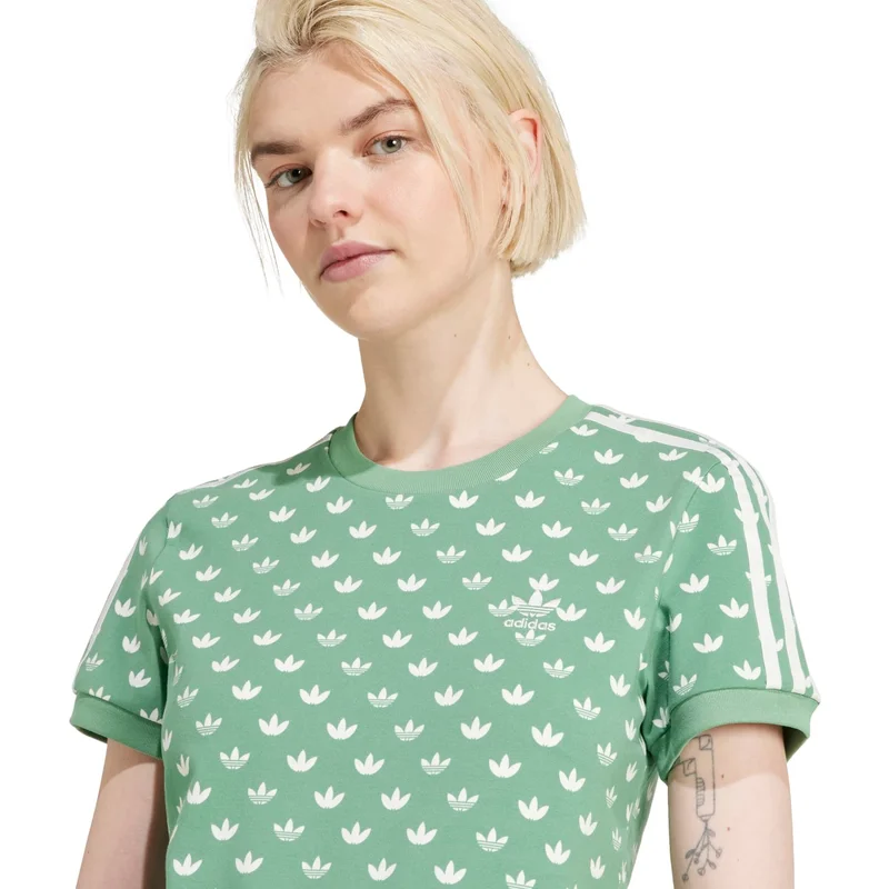 Adidas MONO 3S TEE Green Originals Women T-SHIRTS