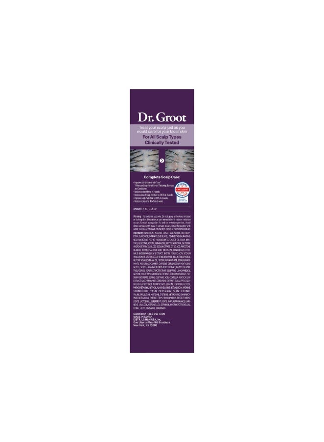 Dr.Groot Dr. Groot Award-Winning Hair Thickening Serum for Hair Loss, Thinning Hair, Korean Hair Care, Scalp Treatment, Clinically Tested, Thicker Hair, Reduces Oil, Roll On - Image 2
