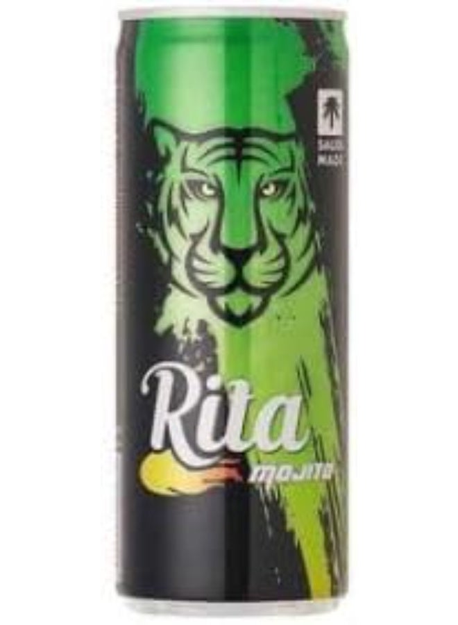 ريتا مشروب ريتا موهيتو فوار – بنكهة الحمضيات، غازي | علبة 240 مل، عبوة 3 | مشروب منعش وفوار - Image 4