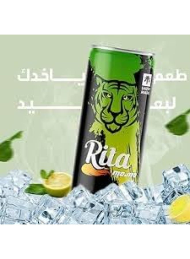 ريتا مشروب ريتا موهيتو فوار – بنكهة الحمضيات، غازي | علبة 240 مل، عبوة 3 | مشروب منعش وفوار - Image 3