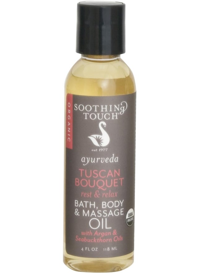 Soothing Touch Tuscan Bouquet Organic Bath Body  Massage Oil 4 Fl Oz