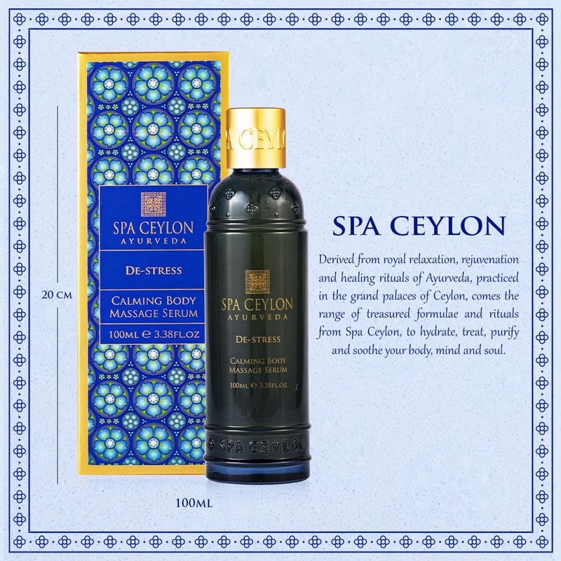 SPA CEYLON DEStress Calming Body Massage Serum  Organic and Natural Massage Oil  Organic Massage serum - Image 2