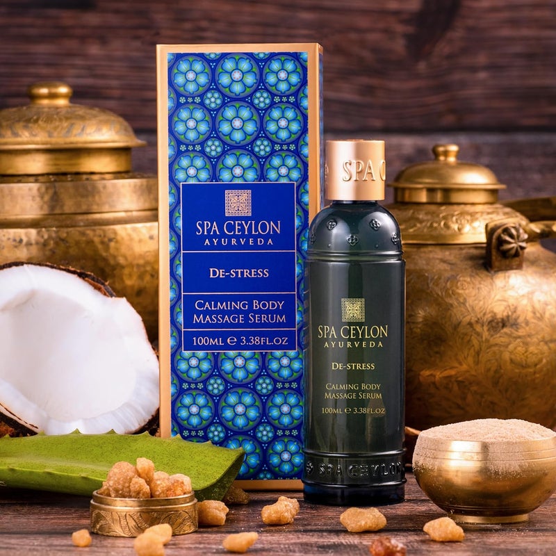 SPA CEYLON DEStress Calming Body Massage Serum  Organic and Natural Massage Oil  Organic Massage serum - Image 4