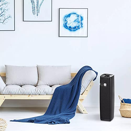 Holmes HAP9425B aer1 Tower Slim HEPA Air Purifier with Ionizer and Visipure Filter Window and Filter Life Indicator Dial for Small and Medium Rooms - Image 5