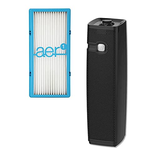 Holmes HAP9425B aer1 Tower Slim HEPA Air Purifier with Ionizer and Visipure Filter Window and Filter Life Indicator Dial for Small and Medium Rooms - Image 4