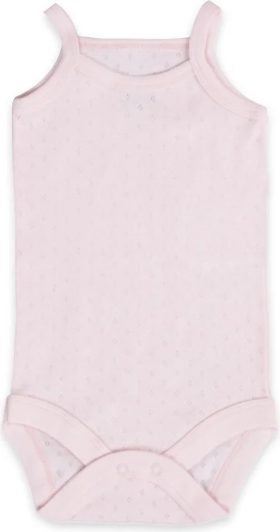 Novibaby Jacquard Rope Strap Baby Athlete Bodysuit with Snap Fasteners 100% Cotton