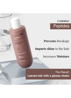 BARE ANATOMY Volumizing Shampoo, Voluminous Hair Upto 24 Hours, Powered By Peptides & Rich Milk Protein, Strong & Bouncy Hair, Volume Shampoo For Thin & Flat Hair For Unisex, 250Ml  - Image 4