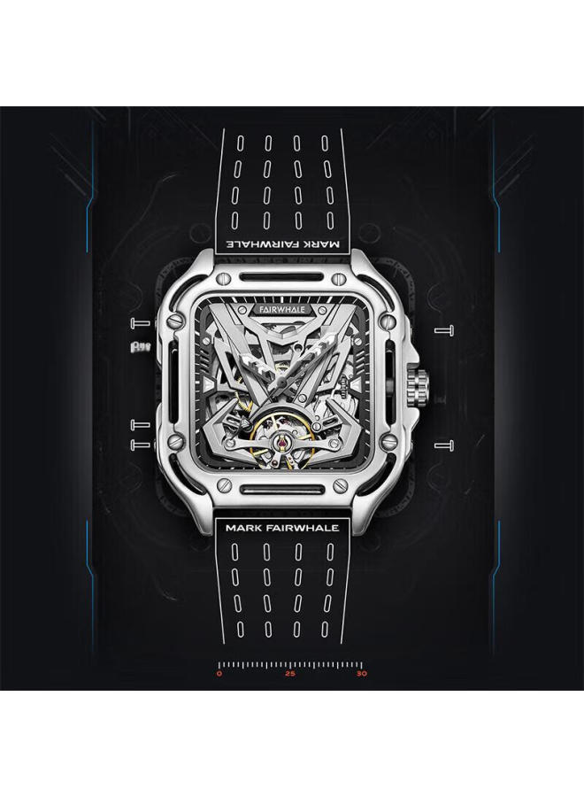 Fairwhale Men'S Skeleton Watch, Fully Automatic Mechanical Watch For Students, Gift-Worthy, Water-Resistant, Luminous, Fw-6530 - Image 5