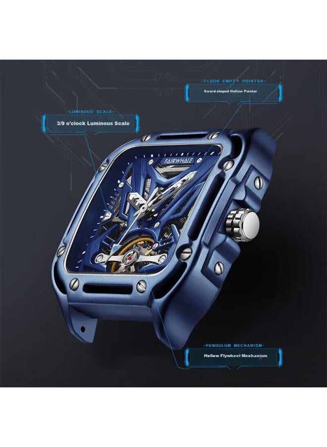 Fairwhale Men'S Skeleton Watch, Fully Automatic Mechanical Watch For Students, Gift-Worthy, Water-Resistant, Luminous, Fw-6530 - Image 3