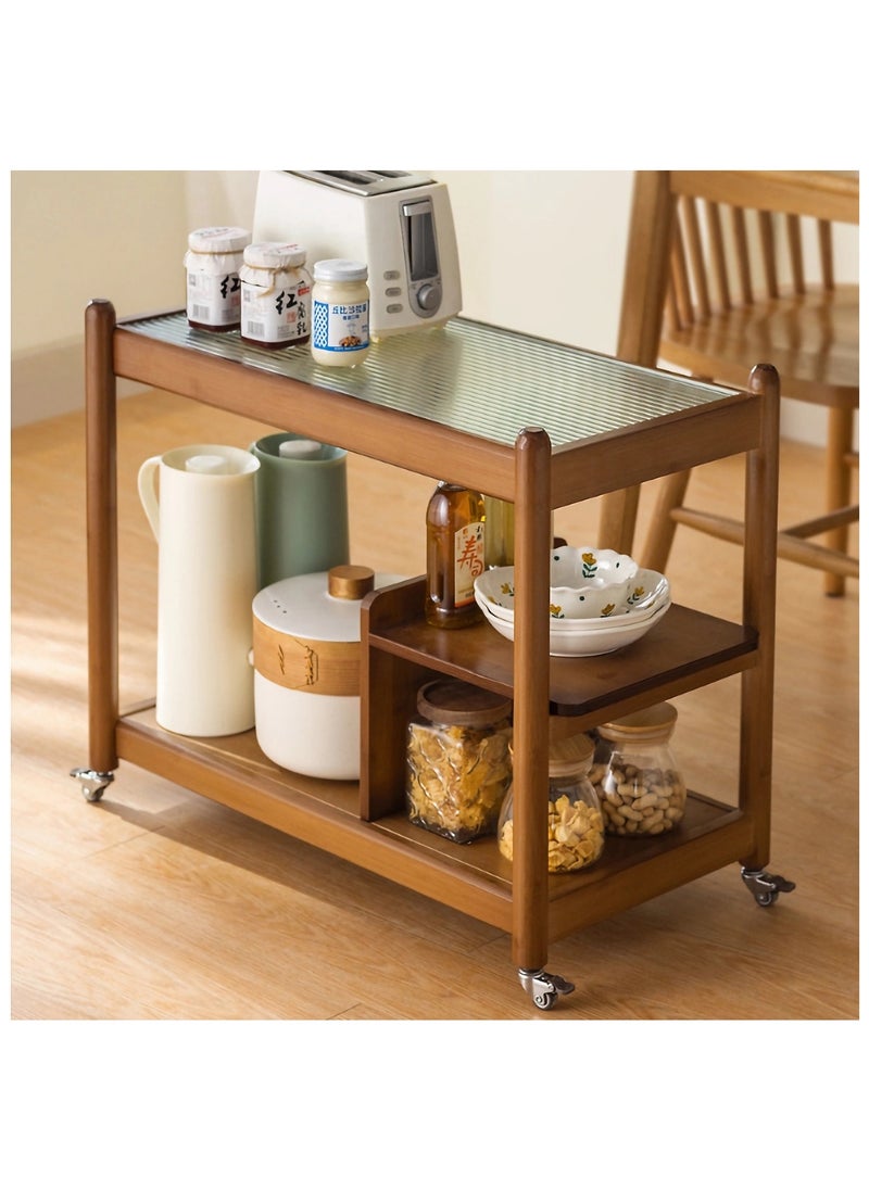 Coffee Table,3-Tier Side Table,Living Room Table,Coffee Table with universal wheels
