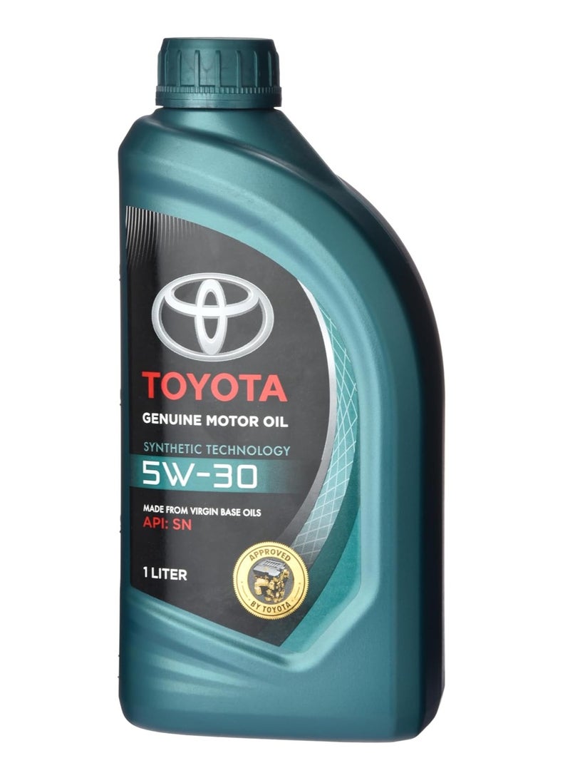 TOYOTA Genuine Toyota Motor Oil 5W-30 SN - Fully Synthetic for High Engine Performance and Lasting Protection / Carton (12 Packs * 1 Liter) - Image 2