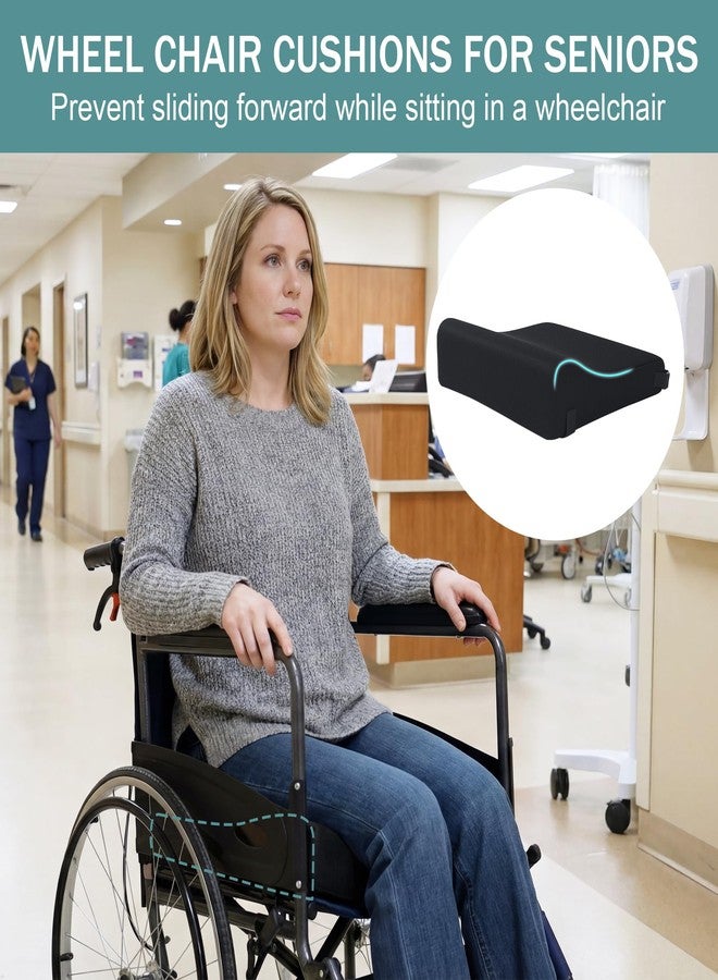 ROYALAY Wheelchair Seat Cushions for Long Sitting, Memory Foam Wheelchair Accessories for Pressure Relief, Elderly Fall Prevention Tailbone Cushion for Office Chair - Image 5