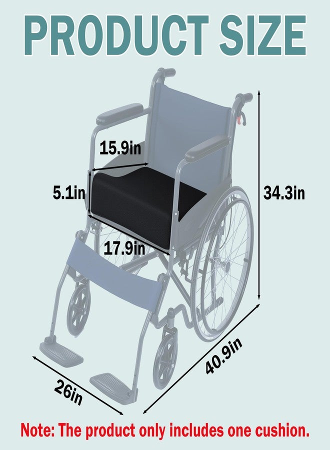 ROYALAY Wheelchair Seat Cushions for Long Sitting, Memory Foam Wheelchair Accessories for Pressure Relief, Elderly Fall Prevention Tailbone Cushion for Office Chair - Image 2