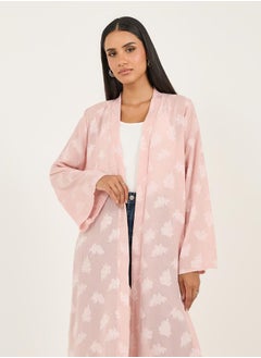 Styli Textured Regular Fit Long Sleeve Kimono  - Image 3