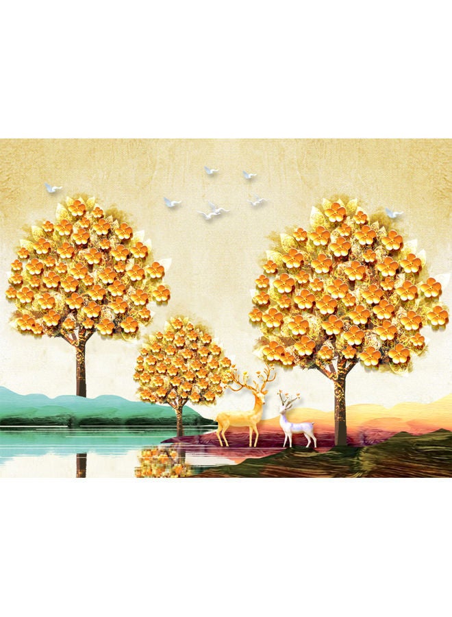 NIBEMINENT DIY Paint By Number Oil Painting On Canvas Kit Multicolour - Image 1