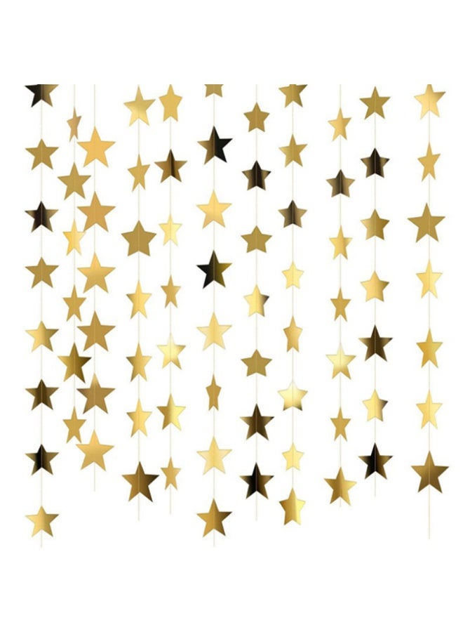 لافتة إكليل نجمة لامعة. لافتة معلقة على شكل نجمة بخلفية لامعة، مناسبة لحفلات العودة للمدرسة، والفصول الدراسية، وحفلات الزفاف، وأعياد الميلاد، وحفلات الهالوين.