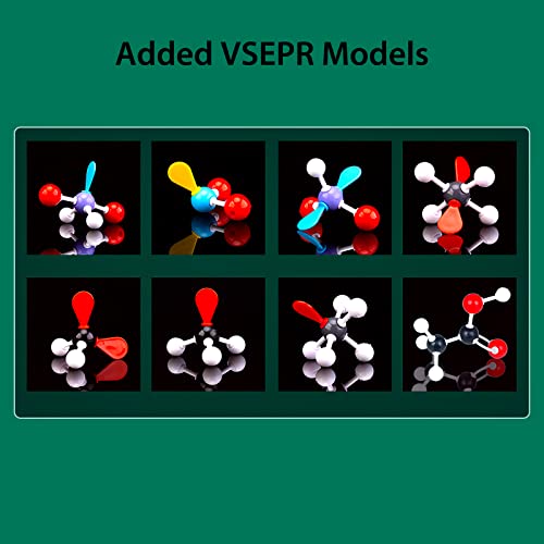EXBEPE Organic Chemistry Molecular Model Kit 206pc Middle,High School Supplies, Educational Science Set Gift for Student to Learn Structure and Reactions - Image 2